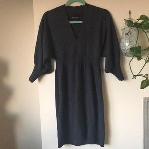 Grey sweater dress
